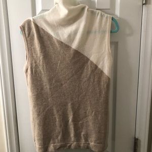 Cashmere Sleeveless Sweater Minnie Rose Medium
